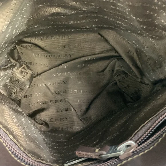 BURBERRY Beige Nova Check Small Coated Canvas Tote handbag Lined AUTHENTIC - Picture 13 of 17